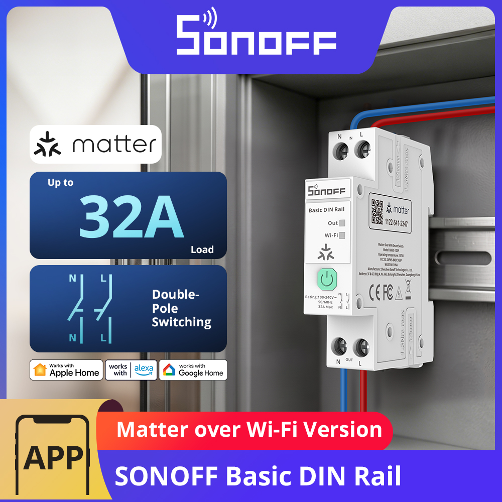 Sonoff Basic - SONOFF BASIC-1GSP Temel Tek Kanallı DIN