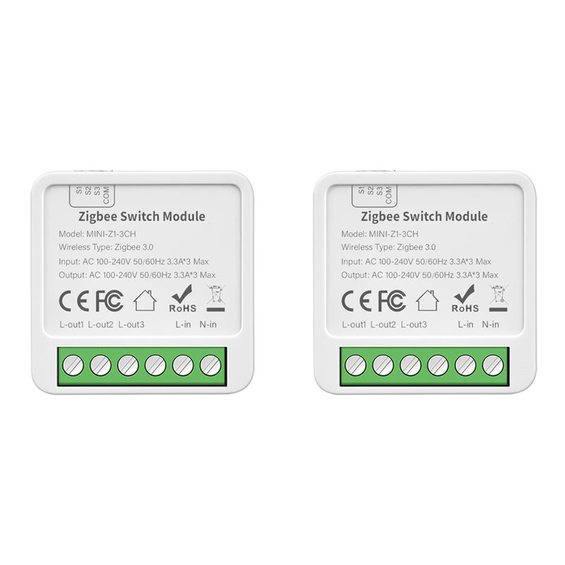 Smart Relay Tuya - ABGR-2X Tuya Zigbee 3 Kanallı DIY