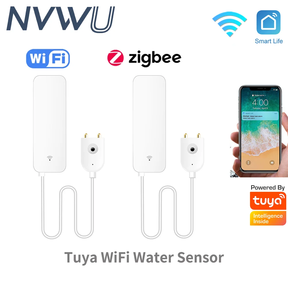 Home Assistant Tuya - Tuya WiFi Zigbee Akıllı Su Sensörü,