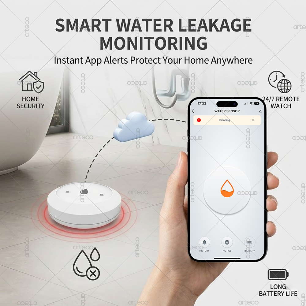 Zigbee Su Sensörü Kaçak Sel De - Home Assistant Tuya incelemesi ve fiyatı