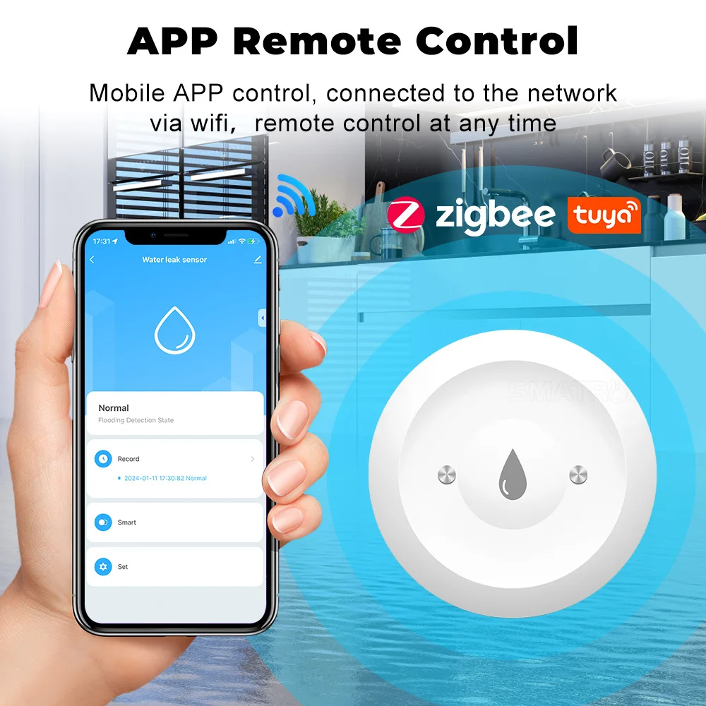Tuya Zigbee Akıllı Su Kaçak Se - Home Assistant Tuya incelemesi ve fiyatı