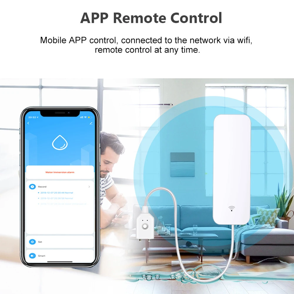 Tuya WiFi Zigbee Su Sensörü Ak - Home Assistant Tuya incelemesi ve fiyatı