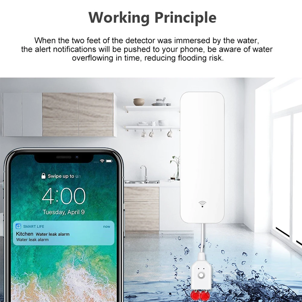 Tuya WiFi Zigbee Akıllı Su Sen - Home Assistant Tuya incelemesi ve fiyatı